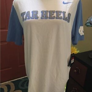 Nike Tar Heels Blue/White Men's Lg TShirt NWT